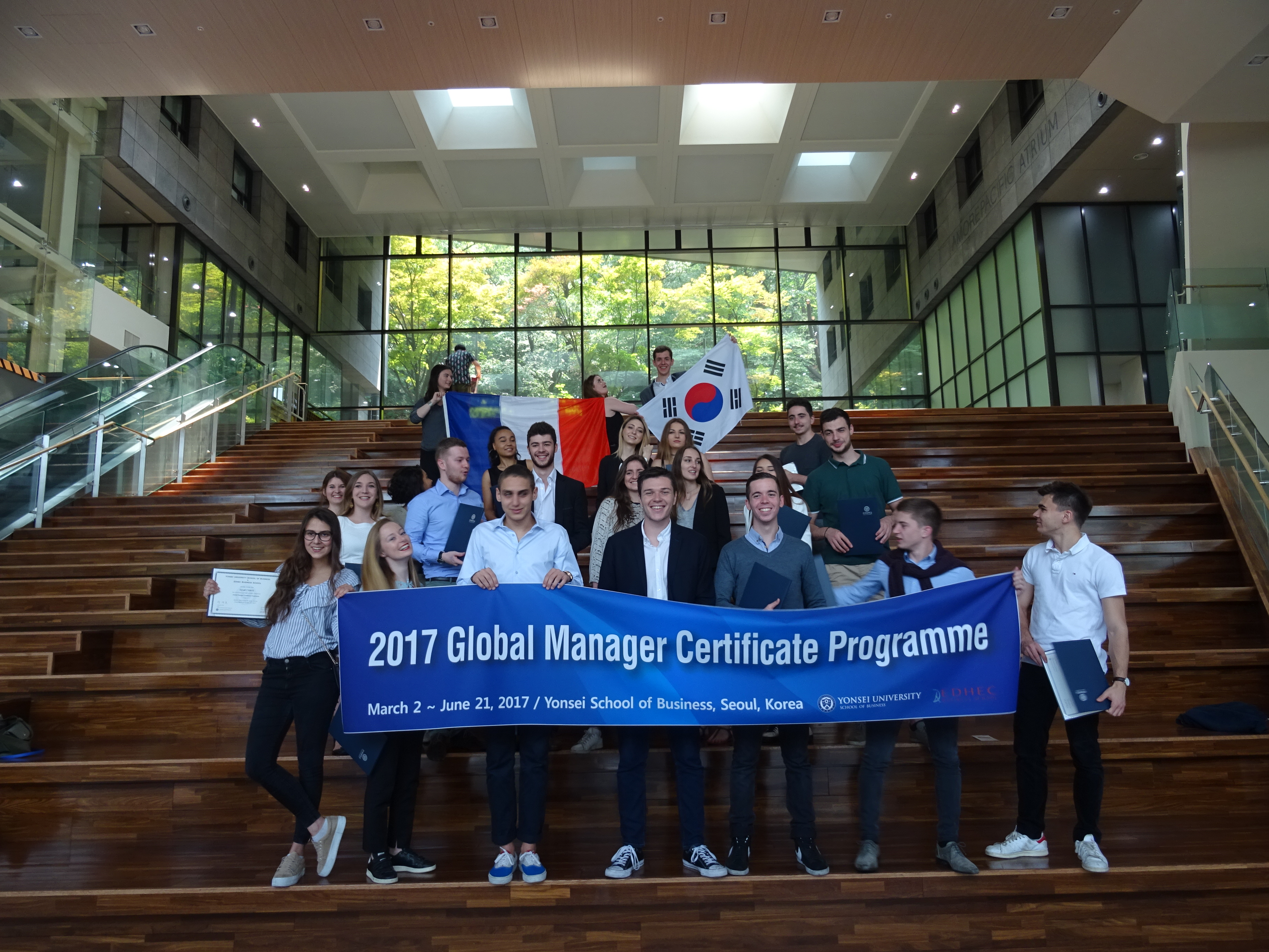 프랑스 EDHEC 학생 연세경영에서 Global Manager Certificate Program 수료